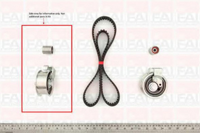FAI AUTOPARTS tbk166 -  Комплект ремня ГРМ